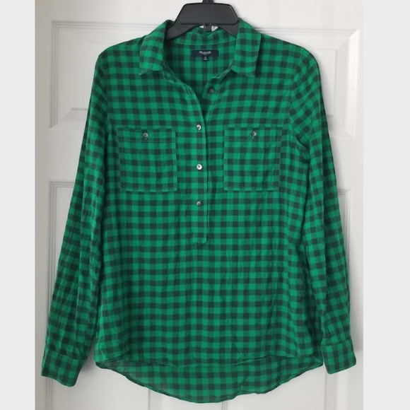 Madewell Tops - Madewell Gingham Button Down Shirt